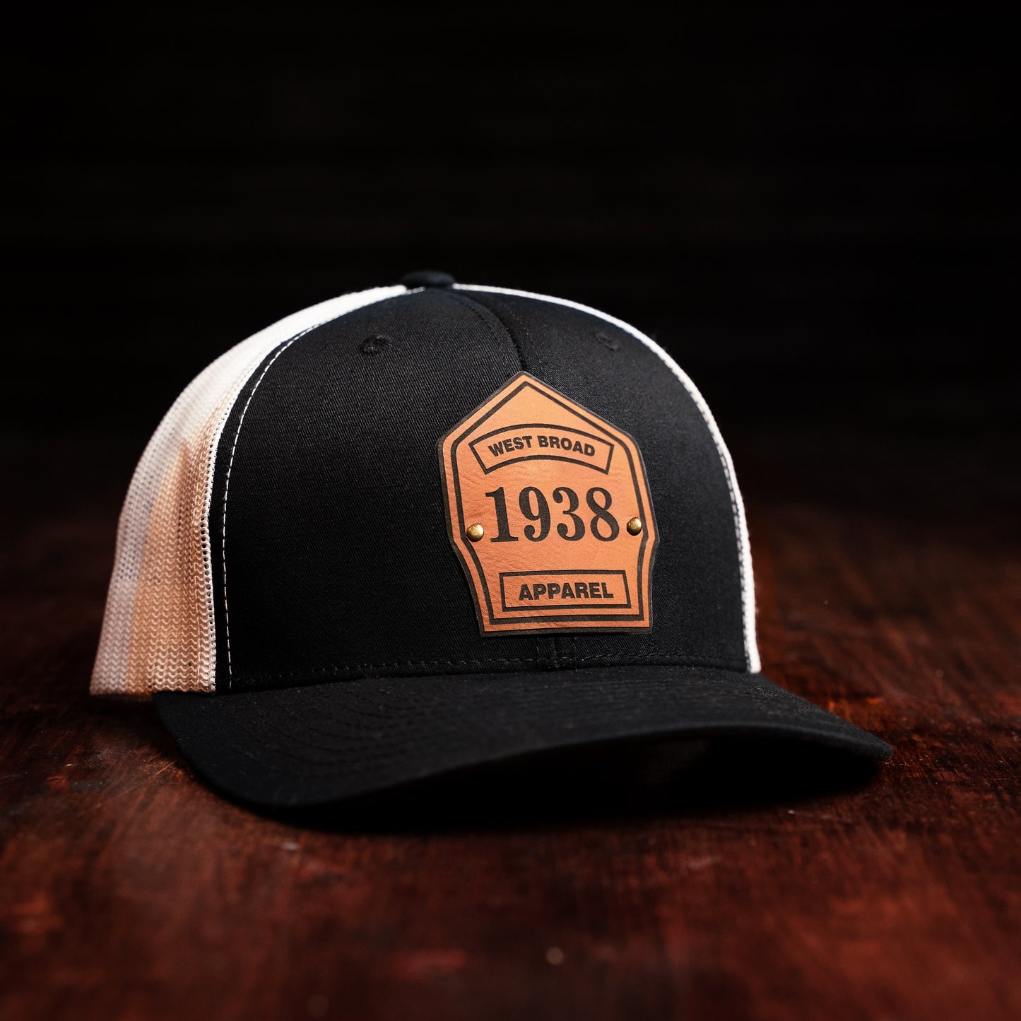 Shield Hat - Black/White