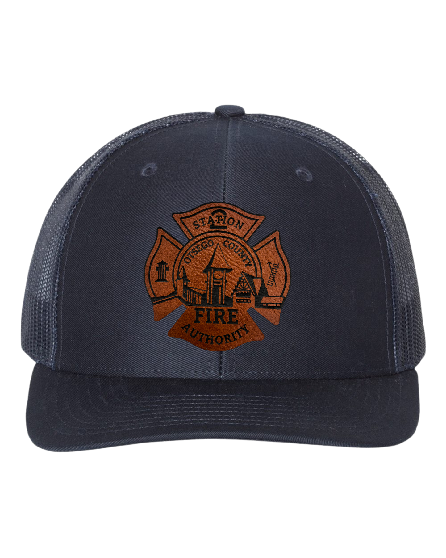 Otsego Fire - Leather Maltese Patch Hat