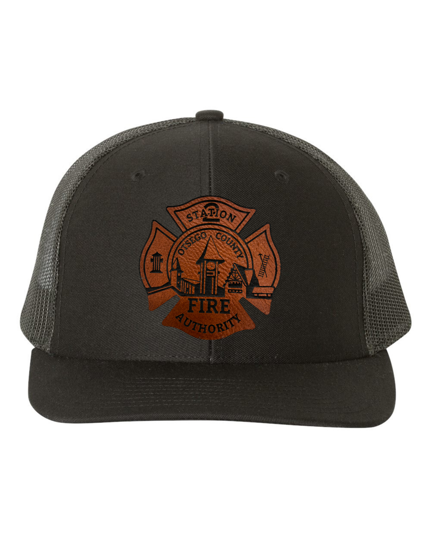 Otsego Fire - Leather Maltese Patch Hat
