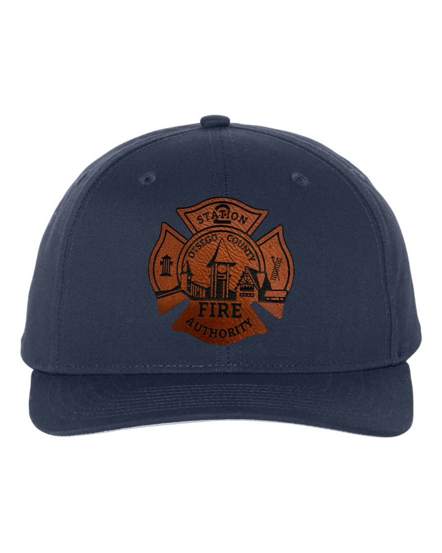 Otsego Fire - Leather Maltese Patch Hat