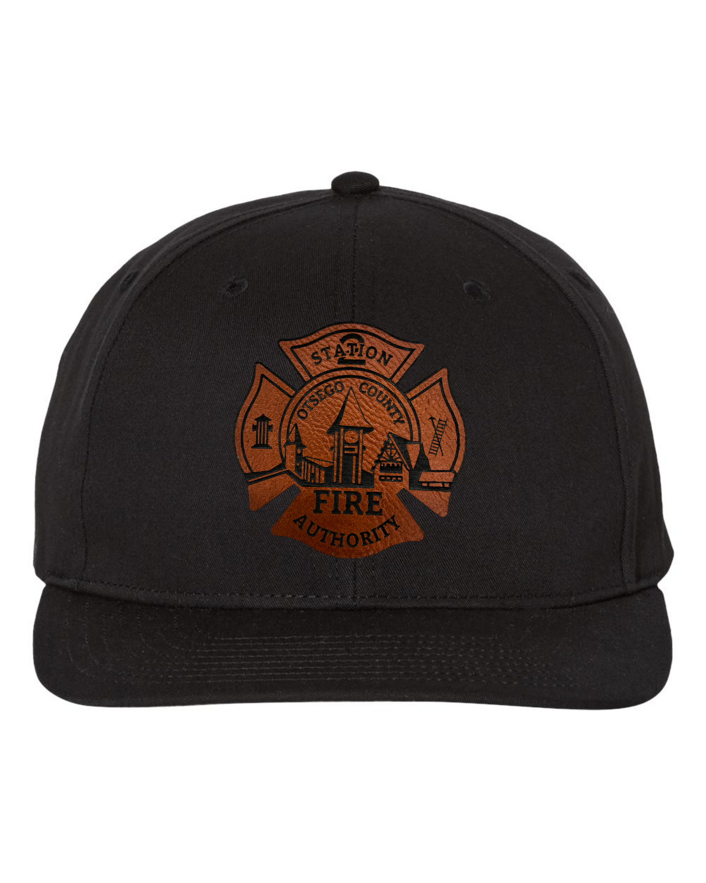 Otsego Fire - Leather Maltese Patch Hat