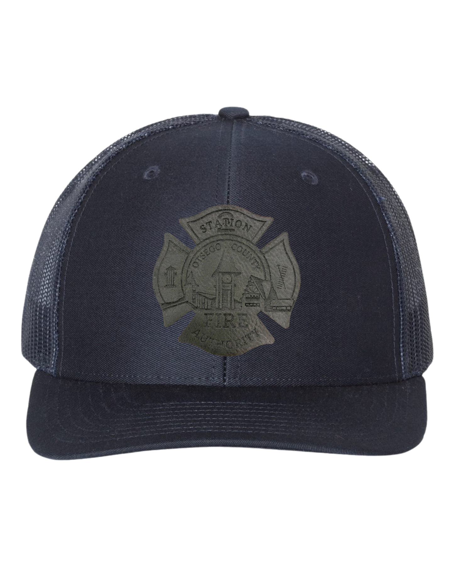 Otsego Fire - Leather Maltese Patch Hat