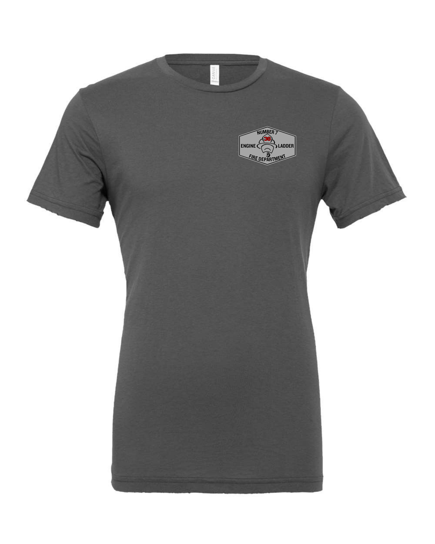 Number 7 Fire Department (Black Text)