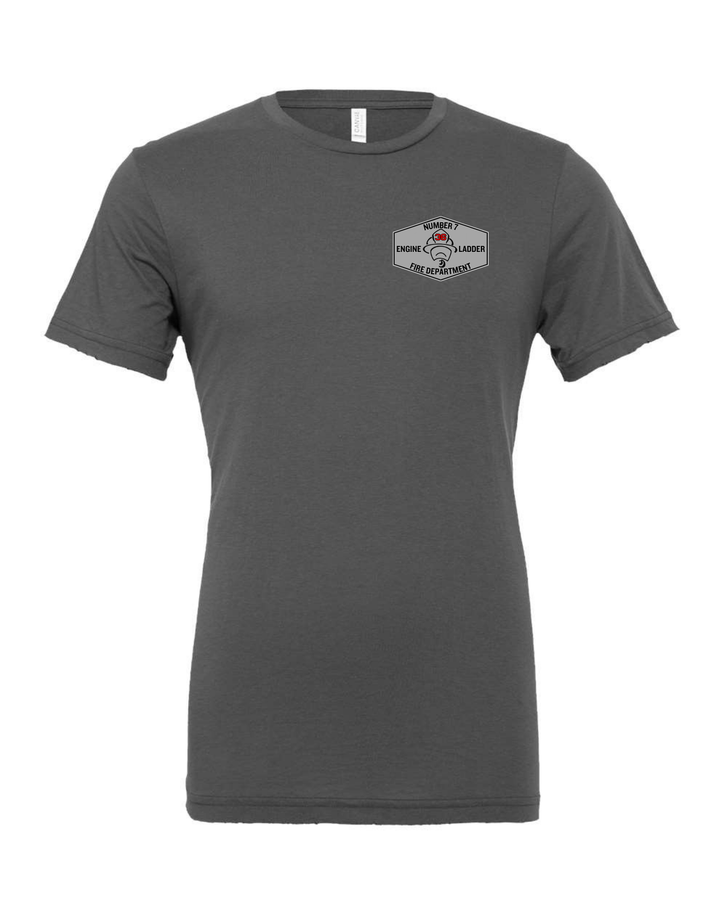 Number 7 Fire Department (Red Text)