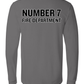 Number 7 Fire Department (Black Text)