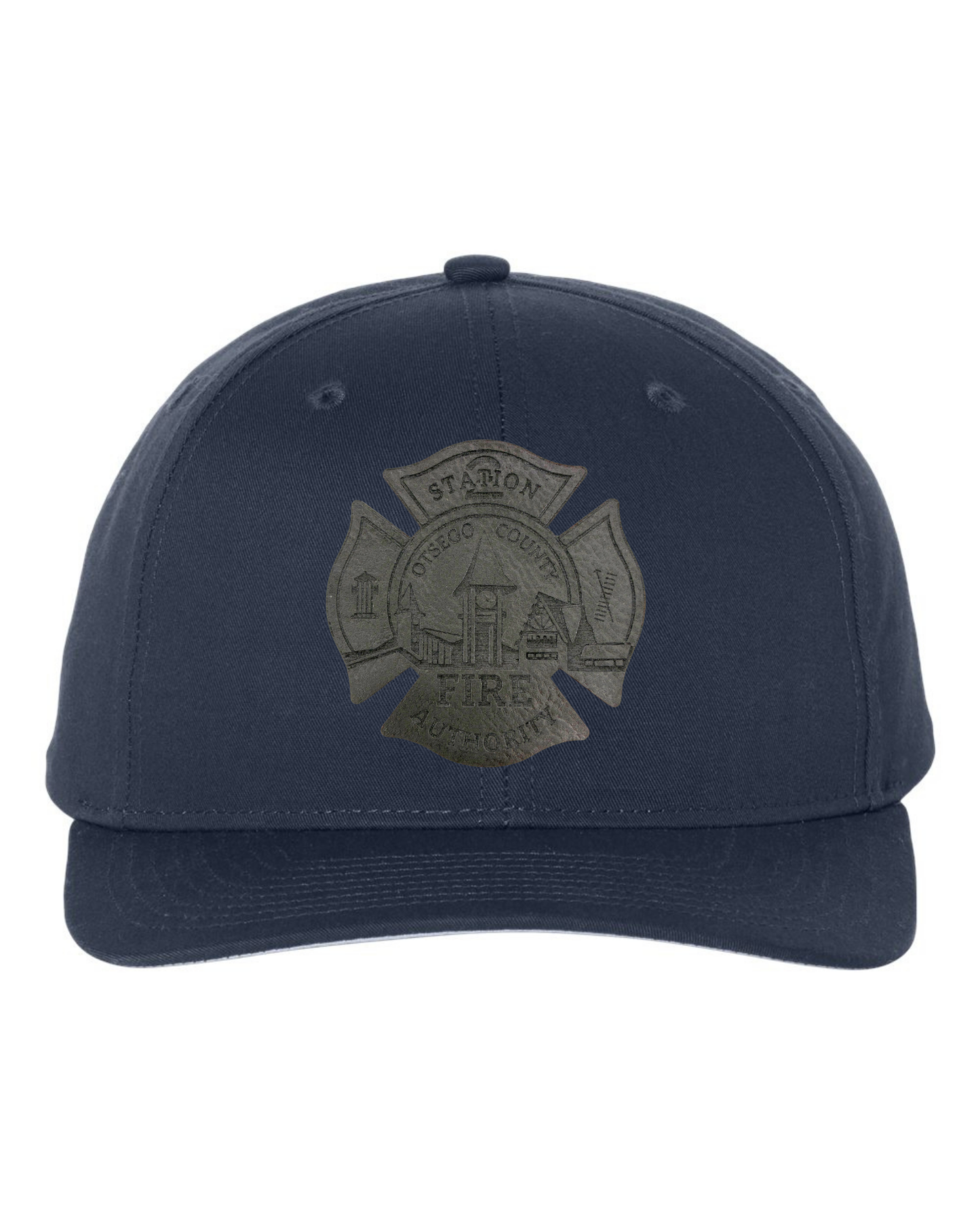 Otsego Fire - Leather Maltese Patch Hat