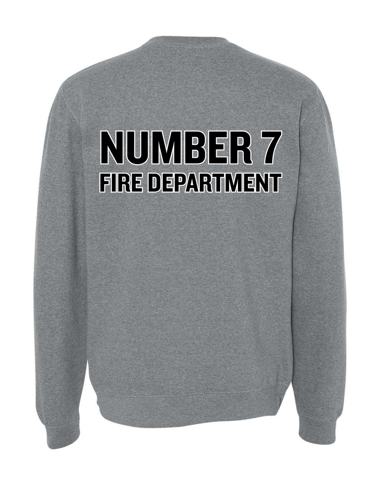 Number 7 Fire Department (Black Text)