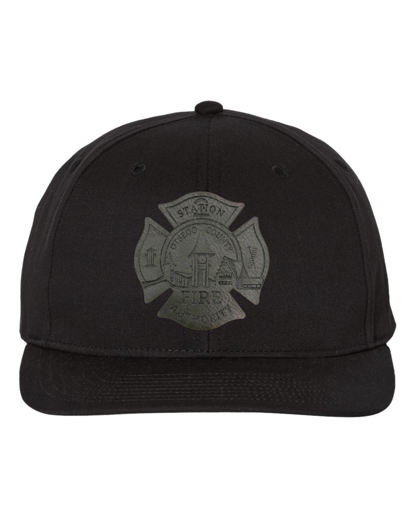 Otsego Fire - Leather Maltese Patch Hat