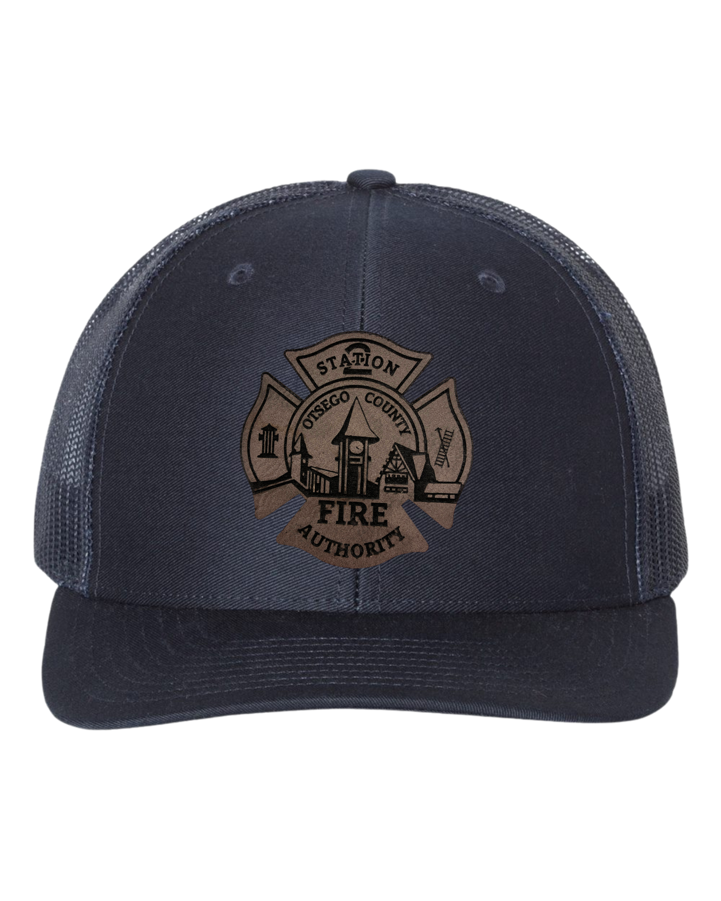Otsego Fire - Leather Maltese Patch Hat