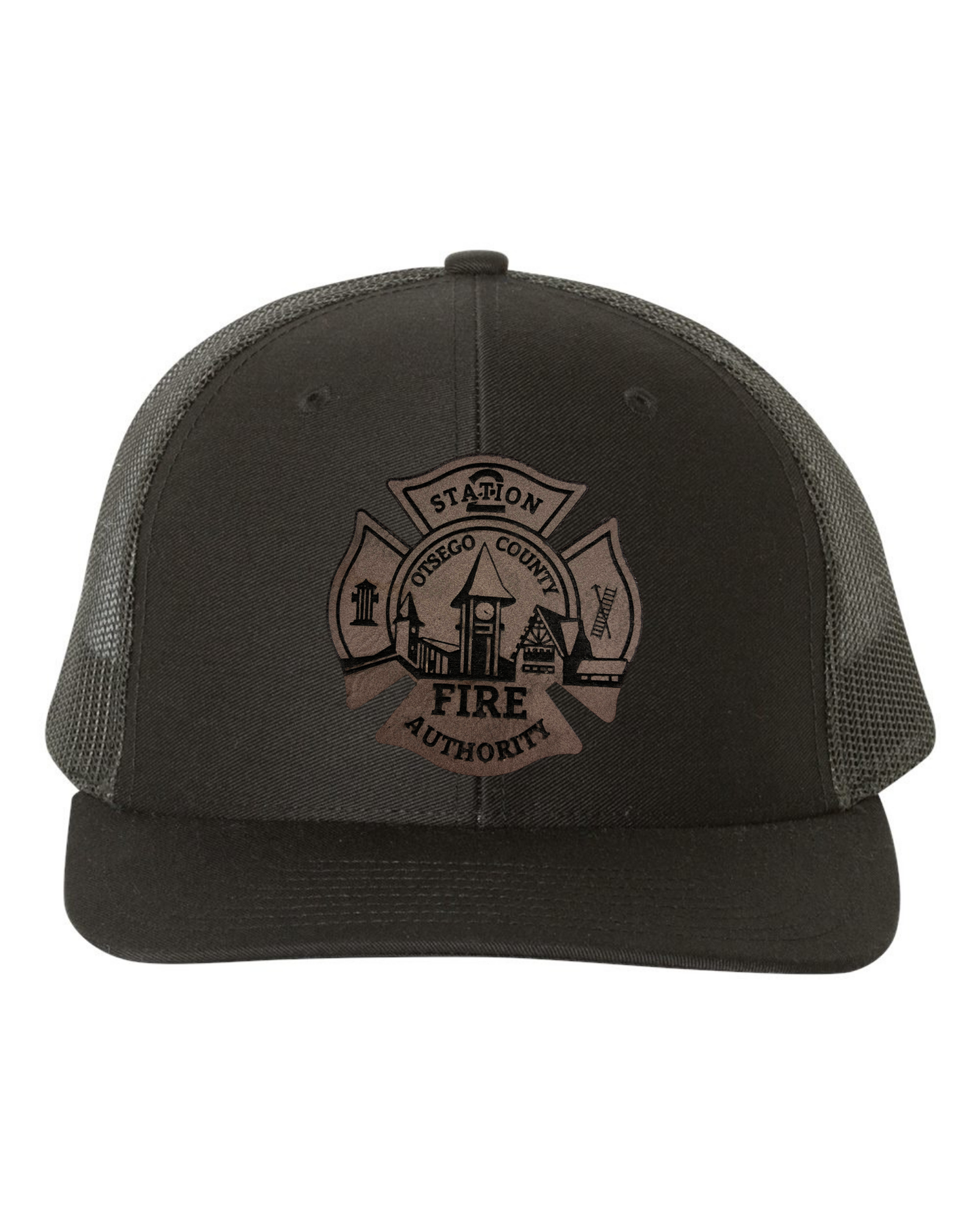 Otsego Fire - Leather Maltese Patch Hat