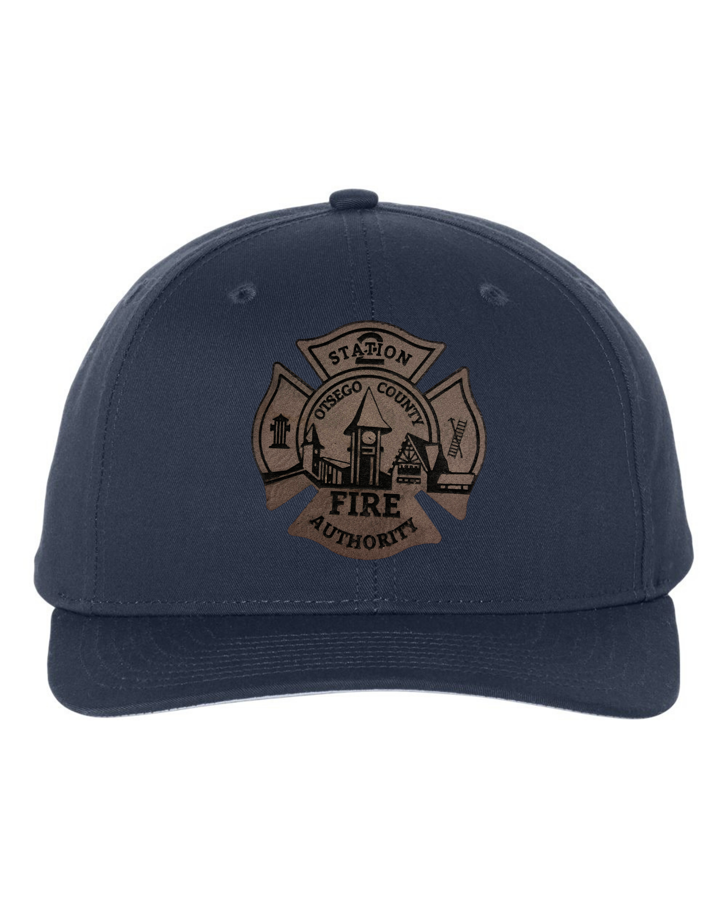 Otsego Fire - Leather Maltese Patch Hat