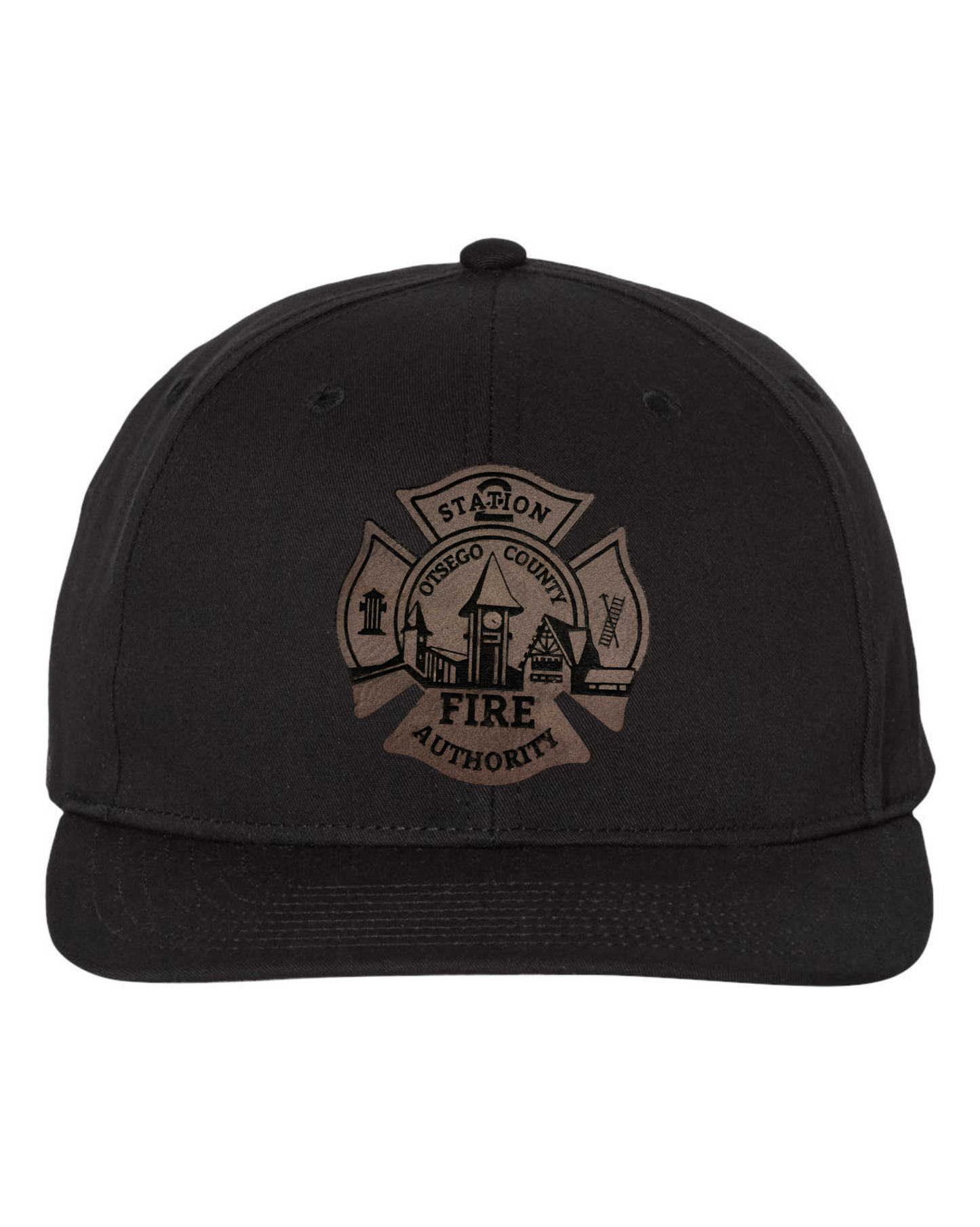 Otsego Fire - Leather Maltese Patch Hat