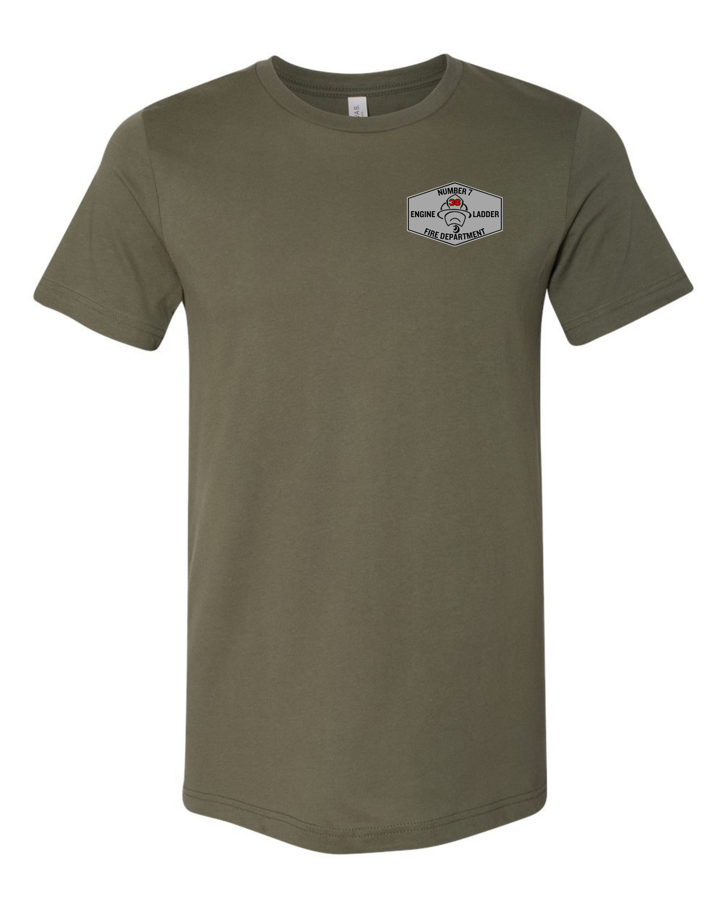 Number 7 Fire Department (Black Text)