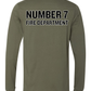 Number 7 Fire Department (Black Text)