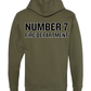Number 7 Fire Department (Black Text)