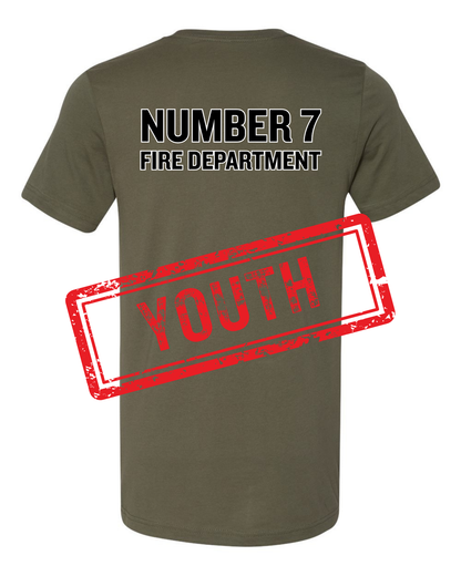 Number 7 Fire Department (Black Text)
