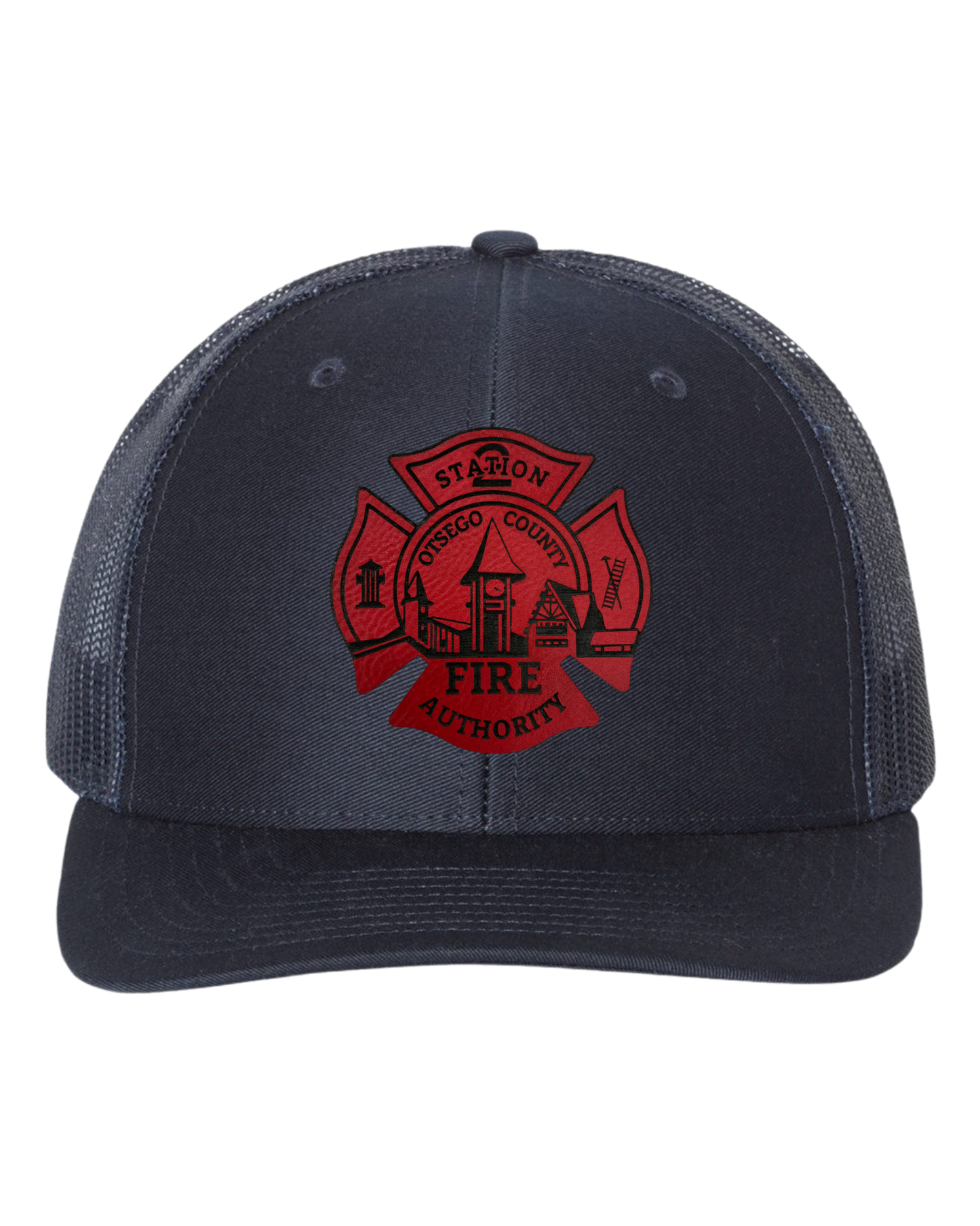 Otsego Fire - Leather Maltese Patch Hat