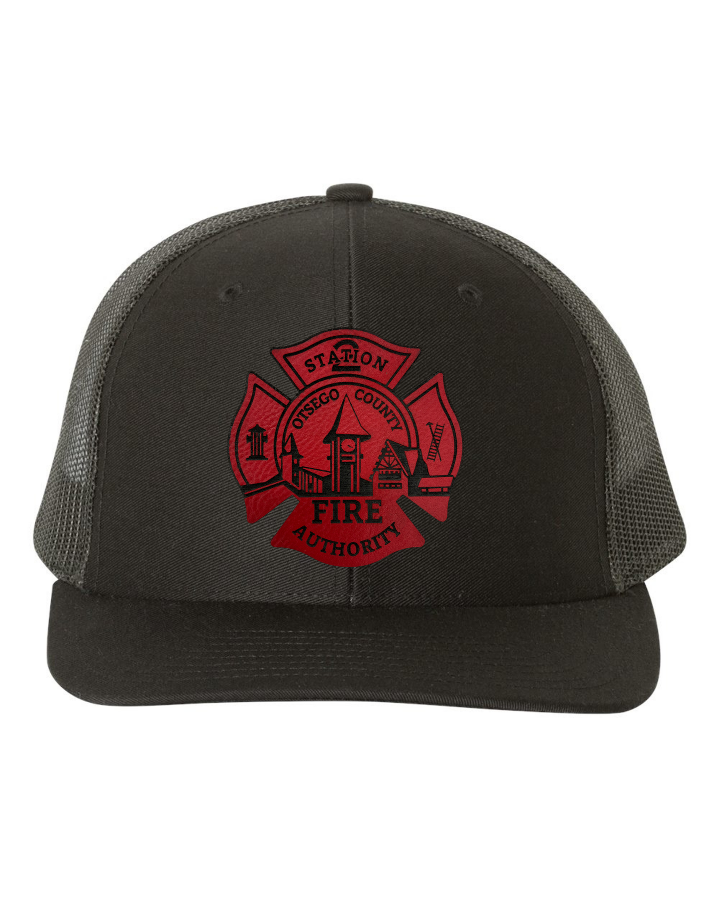 Otsego Fire - Leather Maltese Patch Hat