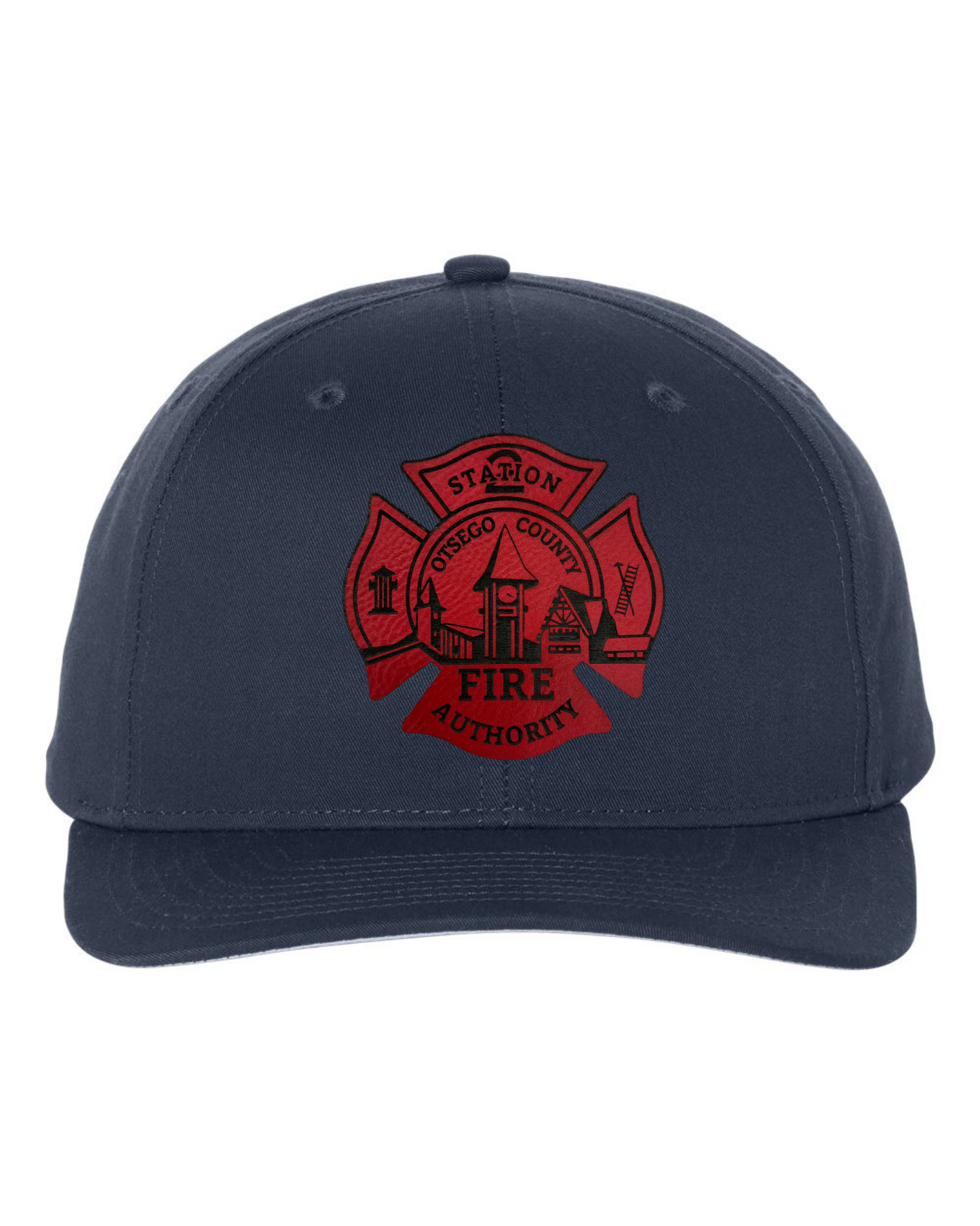 Otsego Fire - Leather Maltese Patch Hat