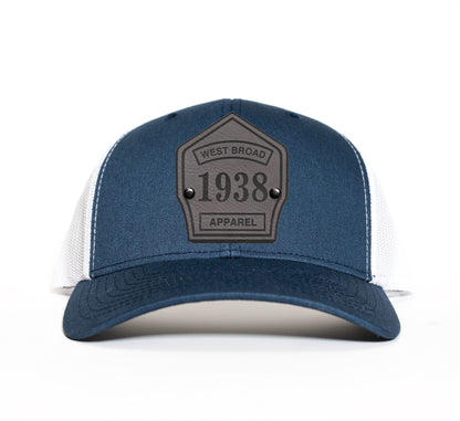 Shield Hat - Navy/White