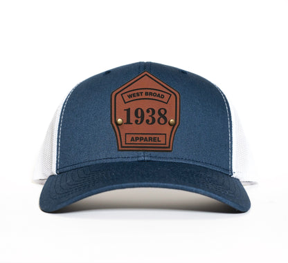 Shield Hat - Navy/White