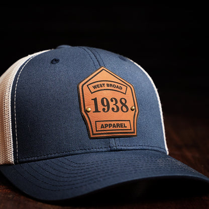 Shield Hat - Navy/White