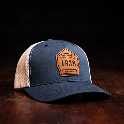 Shield Hat - Navy/White