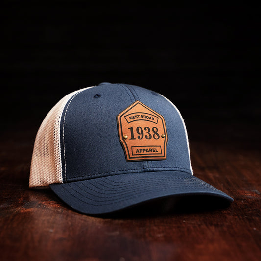 Shield Hat - Navy/White