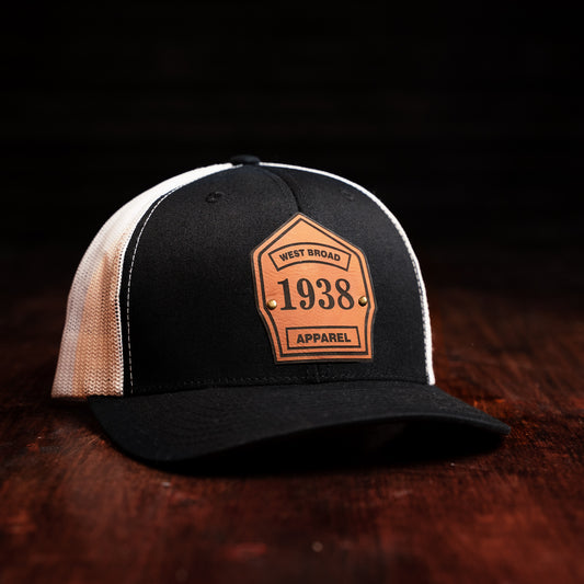 Shield Hat - Black/White